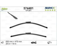 Wischblatt VALEO Silencio Xtrm VF381, 650/475mm, Vorne, 2 Stück