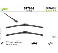 2x Scheibenwischerblatt vorne Flachbalkenwischblatt 577916 VALEO für DACIA