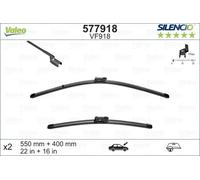 2x Scheibenwischerblatt vorne Flachbalkenwischblatt 577918 VALEO für FORD