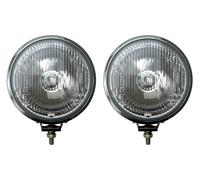 2x Scheinwerfer H3 Rund Ø160 Chrom Fernscheinwerfer Zusatzscheinwerfer PKW LKW