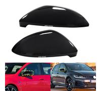 2x Schwarz Aussenspiegel Spiegelkappen Gehäuse für VW Golf Sportsvan AM1, AN1