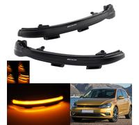 2x Schwarz LED Spiegelblinker Außenspiegel Blinklicht für VW Touran 5T1 2015-up