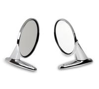 Universelles Außenspiegelset - Edelstahl - 2 Stück passend für Fahrer- und Beifahrerseite - passend für viele Oldtimer, Youngtimer und Hot Rod´s~