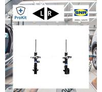 2x Snr SA66840.22L+SA66840.21R Stoßdämpfer Links, Rechts für Nissan MICRA III