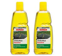 2x SONAX 02603000 ScheibenWash mit Citrusduft Scheibenreiniger Konzentrat 1 L