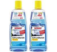 2x SONAX AntiFrost + KlarSicht Konzentrat Citrus 1 L Scheibenfrostschutz