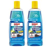 2x SONAX Frostschutz & Klarsicht 1L Scheibenreiniger Konzentrat Citrus 1L Winter