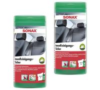 2x SONAX InnenReinigungsTücher Box Feuchte Tücher Auto Innenraum Pflege