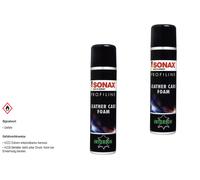 2x SONAX PROFILINE Leather Care Foam LederPflegeSchaum silikonfrei 400 ml