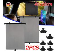 2x Sonnenschutz Sonnenrollo Rollo für Auto Heckrollo Heckscheibe Seitenfenster