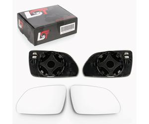 2x Spiegelglas Außenspiegel elektrisch heizbar links rechts für VW POLO 9N 05-10