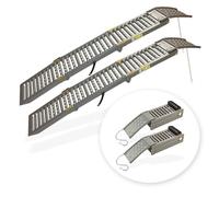 2x Stahl Auffahrrampe 195cm 520kg Auffahrschiene Verladerampe Motorradrampe