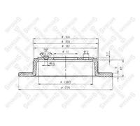 2x STELLOX Bremsscheibe Hinterachse voll Ø239mm für Honda Jazz III GE GD_ GE3