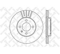 2x STELLOX Bremsscheibe Vorderachse belüftet Ø256mm für VW Lupo 6X1 6E1 Polo
