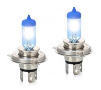 2x Stück H4 P43t 60/55W 12V Halogen Lampen BlueVision Look Faltschachtel (H4)