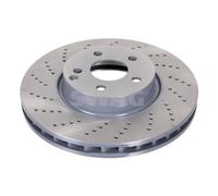 2x SWAG Bremsscheibe Vorderachse gelocht/innenbel. Ø322mm für Mercedes-Benz