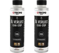 2x TECPO Öl-Verlust Leak Stop ESTER Motordichtmittel, 300 ml