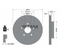 Bremsscheibe Vorderachse Textar 92163803
