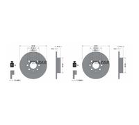 2x Textar Bremsscheiben 236mm Voll Vorne Passend Für Opel Corsa Kadett 9202080 Bremsscheibe: A.b.s.: 15751 Aisin: Q6f1901s Ap Xenergy: X601022 As