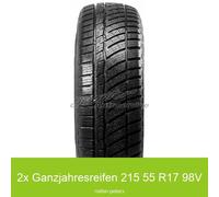 2x Tomket AllYear 3 3PMSF XL 215/55 R17 98V Ganzjahresreifen | 54451