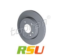 2x Topran Bremsscheibe COATED 118 208 Höhe 51 mm Bremsscheibenart belüftet