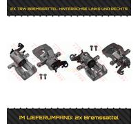 2X TRW BREMSSATTEL HINTERACHSE LINKS + RECHTS FÜR RENAULT