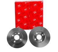 2x Trw Bremsscheiben 240mm Voll Hinten Passend Für Opel Combo Corsa Tigra Bremsscheibe: A.b.s.: 17149 Abakus: 23104144 Abakus: 231041442 Ackoja: A3