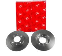 2x Trw Bremsscheiben 247mm Voll Hinten Passend Für Citroën Saxo Xsara Zx Bremsscheibe: A.b.s.: 16876 Abakus: 23104040 Abakus: 231040402 Aisin: Q6r9