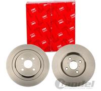 2X TRW BREMSSCHEIBEN 278mm VOLL HINTEN PASSEND FÜR DAIHATSU CHARADE TOYOTA