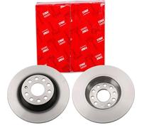 2X TRW Bremsscheiben 300mm Voll hinten | 2x DF6504 passend für A3 Q3 TT Alhambra
