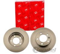 2X TRW BREMSSCHEIBEN 302mm BELÜFTET VORNE PASSEND FÜR NISSAN NV400 OPEL MOVANO