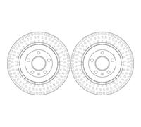Bremsscheibe TRW DF6175S hinten, belüftet, 1 Stück