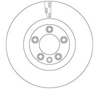 2x Trw Bremsscheiben 368mm Belüftet Vorne Passend Für Porsche Cayenne Vw Bremsscheibe: A.b.s.: 18020 Ate: 24013601111 Blue Print: Adbp430058 Bosch: