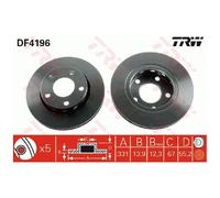 2x TRW Scheibenbremse hinten 25987583