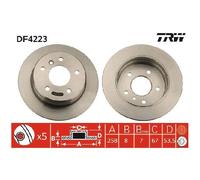 2x TRW Scheibenbremse hinten 25988270