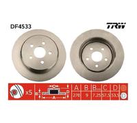 2x TRW Scheibenbremse hinten 26182052