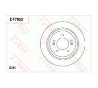 2x TRW Scheibenbremse hinten 26183284