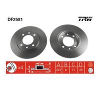 2x TRW Scheibenbremse hinten 26184821