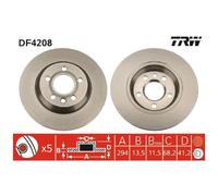 2x TRW Scheibenbremse hinten 26190512
