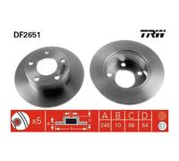 2x TRW Scheibenbremse hinten 26197113