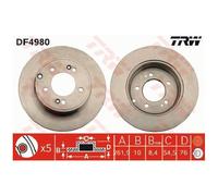 2x TRW Scheibenbremse hinten 26197141
