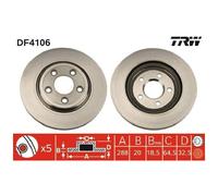 2x TRW Scheibenbremse hinten 26199583
