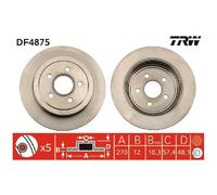 2x TRW Scheibenbremse hinten 26201242