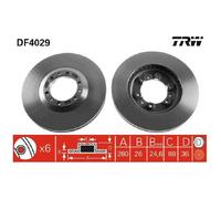 2x TRW Scheibenbremse vorne 26186127