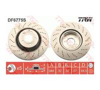 2x TRW Scheibenbremse vorne 26197616