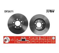 2x TRW Scheibenbremse vorne 26199033
