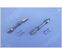 2x TÜRSCHLOSS SCHLIESSZYLINDER VORNE Seat Cordoba Ibiza VW Caddy Golf 3 Polo