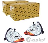 2x TYC H1 H7 HAUPTSCHEINWERFER LINKS+RECHTS für FORD KA RB 96-2008 MIT LWR