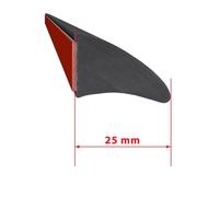2x Universal 25mm Gummi SUV Auto Radlauf Schutzleisten Verbreiterung 2m / Stück