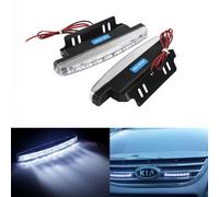 2x Universal Auto LED Blinker Leuchten Vorne DRL Tagfahrlicht Scheinwerfer Weiß